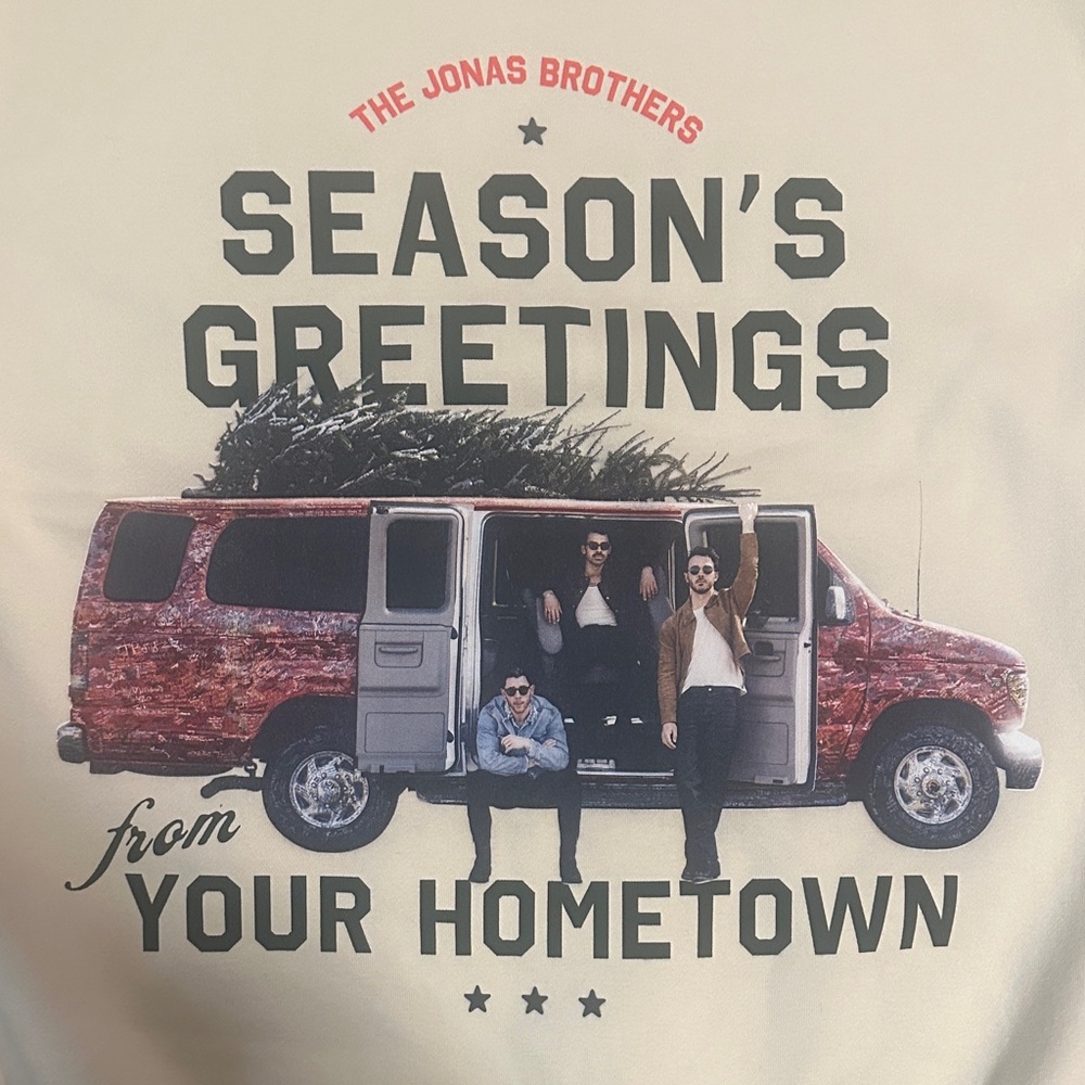 Jonas Brothers Season's Greetings Jonas Hoodie Christmas View 3